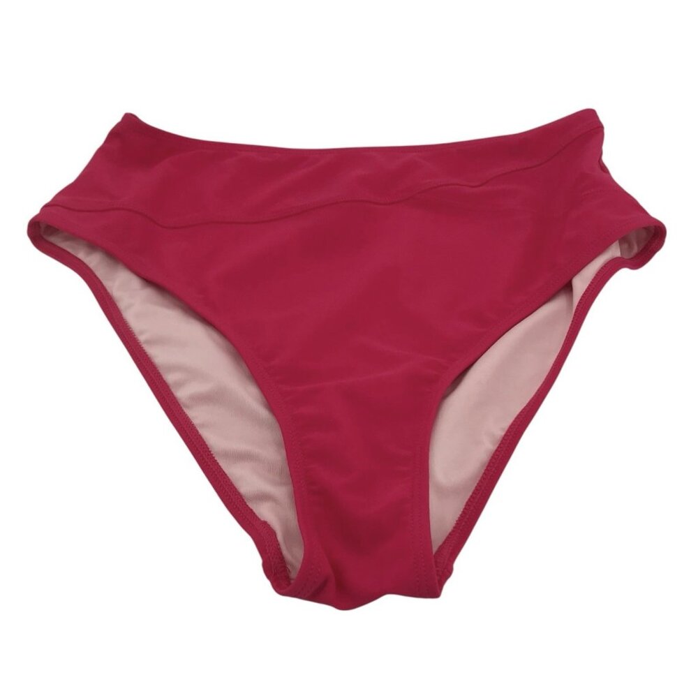 Hot Pink Bikini Bottom Size Medium‎ High Rise